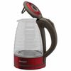 KETTLE SCARLETT SC-EK27G62, 1.7 litres, 2200 w, closed heating element, glass, red