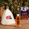Добропаровъ / Geschenkset "Ab 23. Februar": Hut "Für das Mutterland! Für das Bad!" und shampoo