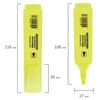 Highlighter OFFICE, PLANET, YELLOW, line 1-5 mm