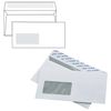 Envelopes E65 (110x220 mm), left window, tear strip, white, SET of 1000 PCs inner sealing
