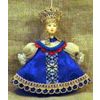 Потешный промысел / Porcelain souvenir doll pendant "Boyarynya"