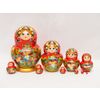 Лаврово / Matryoshka 10 pieces Floral with gold - souvenir