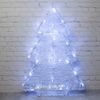 Kaemingk / Leuchtfigur Weihnachtsbaum White Pearl 60 cm, 60 kaltweiße LED-Lampen mit Flackern, IP44