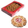 BELOGORE / Cookies "Camilla" in dark glaze with decor, 550 g