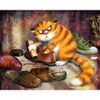 Опт-картина / Paint by number CAKADU 40x50 Unhappy cat
