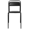 Ascona visitor chair, black frame, black leather substitute