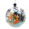 Палех / Palekh / Christmas tree ball "Emelya" wooden, master Terentyeva