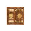 GamesDealer / Backgammon geschnitzt "Golden Pattern 5" 60, Mirzoyan