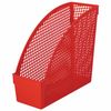 Tray vertical paper STAFF "Profit", 270х100х250 mm, mesh, polypropylene, red