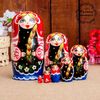 Matryoshka "Russian beauty" 7 dolls, a red scarf