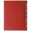 Reliure, plastique avec perforation BRAUBERG, A4, 140/180 microns, rouge