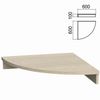 Argo monitor stand, 600x600x100 mm, ash shim