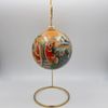 Палех / Palekh / Christmas tree ball "Morozko" glass, master Chaparina
