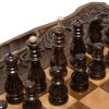 GamesDealer / Schach + Backgammon geschnitzt "Athenian" 50 mit Griff, Haleyan