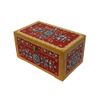 Беломорские узоры / The box is wooden "Shenkurskiy red painting" the height of 10 cm