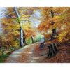 Опт-картина / Pittura con numeri 40x50 Foresta d'autunno