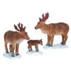 Figurenset 'Hirschfamilie', 6 cm (3 Stück), LEMAX