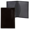 Passport cover BEFLER Classic, natural leather, embossed with "Passport", black