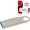 KINGSTON / 64 GB Flash Drive, DataTraveler SE9 G2, USB 3.0, Metal Case, Silver