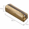 Pencil case-cosmetic bag BRAUBERG, glossy, soft, "Celebrity Gold", 21х5х6 cm