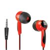 DEFENDER / Tai nghe Basic 604, có dây, 1,2 m, nhét trong tai, màu đen pha đỏ