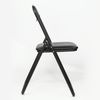 A folding "Jack Black" folding chair, black frame, leather black