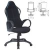 BRABIX PREMIUM "Force EX-516" chair, fabric, black/insertion blue