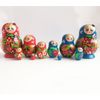 Хохлома Оптом / Matryoshka "Strawberry low" 5 dolls