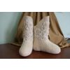 Снежинка / Snowflake / Boots with a decorative twisted cord