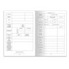 Child's medical card (Form 026/u-2000), 16 sheets, A4 (198x278 mm), BRAUBERG, offset, blue