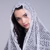 Оренбургский Пуховый Платок / Cobweb "Snow Tale" white