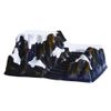 Planalto de montanha com neve, marrom e branco, 45x26x28 cm, Koopman International