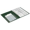 Classeur avec classeur en métal et poche intérieure BRAUBERG "Diagonal", vert foncé, jusqu'à 100 feuilles, 0,6 mm