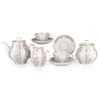 Дулёвский фарфор / Tea set "White Swan. Confetti", 15 items