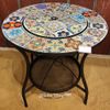 Kaemingk / Fire table with Porto mosaic 58 * 54 cm, metal
