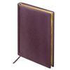 Nhật ký không ghi ngày NHỎ (100x150 mm) A6, BRAUBERG "Kỳ nhông", da bò sát, 160 tờ, vàng cắt, nâu