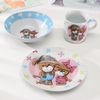 Доляна / Doliana / Set of children's dishes "Puppies", 3 items: mug 230 ml, bowl 400 ml, plate 18 cm