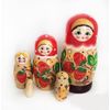 Хохлома Оптом / Matryoshka "Berry" 5 dolls
