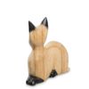 Decor and Gift / Wooden figurine "Blue-eyed Kitty" 12 cm
