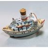 Лефортовский фарфор / Lefortovo porcelain / Christmas tree toy "Ship"