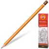 My pencil KOH-I-NOOR 1500, 1 PC., 3H, Bareback, housing yellow, sharpened