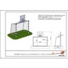 ARMS / Mini football goal + basketball rack