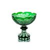Гусевской Хрустальный завод / Crystal vase for fruit "Celebration" green