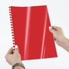Plastic covers for binding, A4, SET 100 pcs., 300 microns, red, BRAUBERG