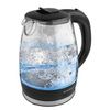 Bouilloire SCARLETT SC-EK27G53, 1,8 L, 2200 W, élément chauffant fermé, verre, noir