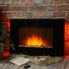 Kaemingk / Wall-mounted fireplace with heating Flemington 89 * 56 cm, control panel, dimmer