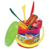 Plasticine JOVI (Spain), set of 6 colors 300 g. with 3 molds, 3 stack, oilcloth, plastic bucket