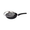 Frying pan with handle and glass lid, Titanium Pro series, 240 mm Kukmara