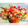Опт-картина / Painting by numbers 40x50 Basket of wild flowers