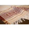 Тканые узоры / Tablecloth "Young Lady-Peasant", embroidery color: green, beige, 150x133